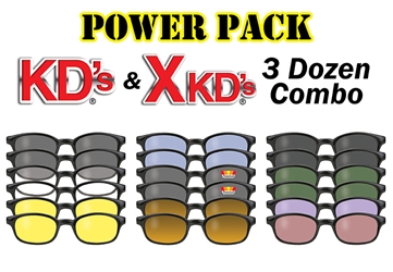 KDs & X-KDs- 88810 Power Pack KD and XKD Assortments, wholesale motorcycle sunglasses, dealer assortments, best selling KD assortments