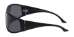Bigfoot Matte Blk Frame/Smoke Lens Wrap Sunglass - 4480