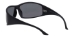Bigfoot Matte Blk Frame/Smoke Lens Wrap Sunglass - 4480