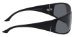 Bigfoot Matte Blk Frame/Smoke Lens Wrap Sunglass - 4480
