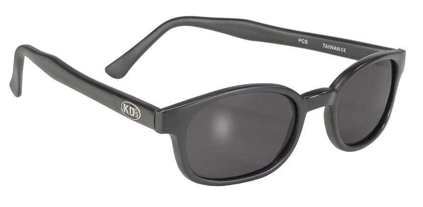 X - KD's - 11120 Matte Black/Dark Grey Lens KD dark lens, dark biker sunglass, Jax Teller sunglasses