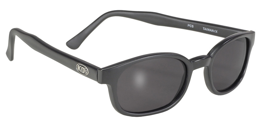 KD's - 21120 Matte Black/Dark Gray Lens KD sunglasses, motorcycle sunglasses, matte frame, dark gray lenses, biker sunglasses,