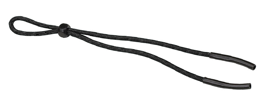 Black Sunglasses Cord - Adjustable with Rubber Tips 423