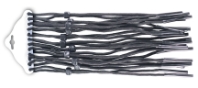 One Dozen Cord Pack - Black- Adjustable with Rubber Tips 426