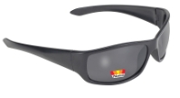 Road Wrap - 4419 Smoke Polarized/Black Kickstart Road Wrap Polarized Smoke Lens, Kickstart Motorcycle Wrap Sunglass