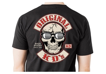 KD T-Shirt (Click on Image) Motorcycle T-Shirt, Biker T-Shirt, Original KDs Sunglasses T-Shirt, XL Motorcycle T-Shirt, 
