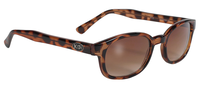 KDs - 200 Tortoise/Brown Fade original kds motorcycle sunglasses, tortoise frame with brown lens, biker sunglasses, motorcycle sunglasses, cheap motorcycle sunglasses