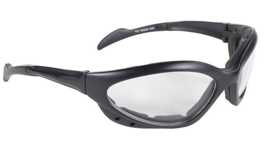 Kickstart Spoiler Sunglasses Black Frame/Clear Lens