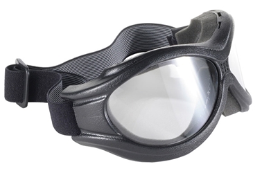 The Beast Goggle - 4595 Clear/Black - Can Be Worn Over Some Eyeglasses! Big motorcycle goggle, fit over goggle, full motorcycle goggle, comfortable motorcycle goggle
