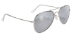 Aviator - 80010 Smoke Silver Mirror/Silver - 80010