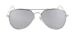 Aviator - 80010 Smoke Silver Mirror/Silver - 80010