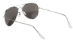 Aviator - 80010 Smoke Silver Mirror/Silver - 80010